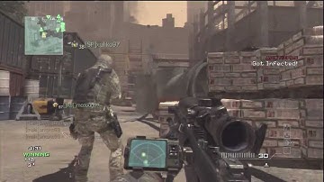 Modern Warfare 3 : Infected On Hardhat Barret 50.Cal Vs Knife HD #1