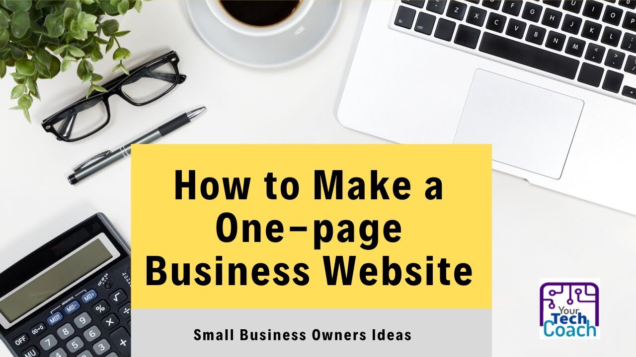How to Make a One-page Business Website