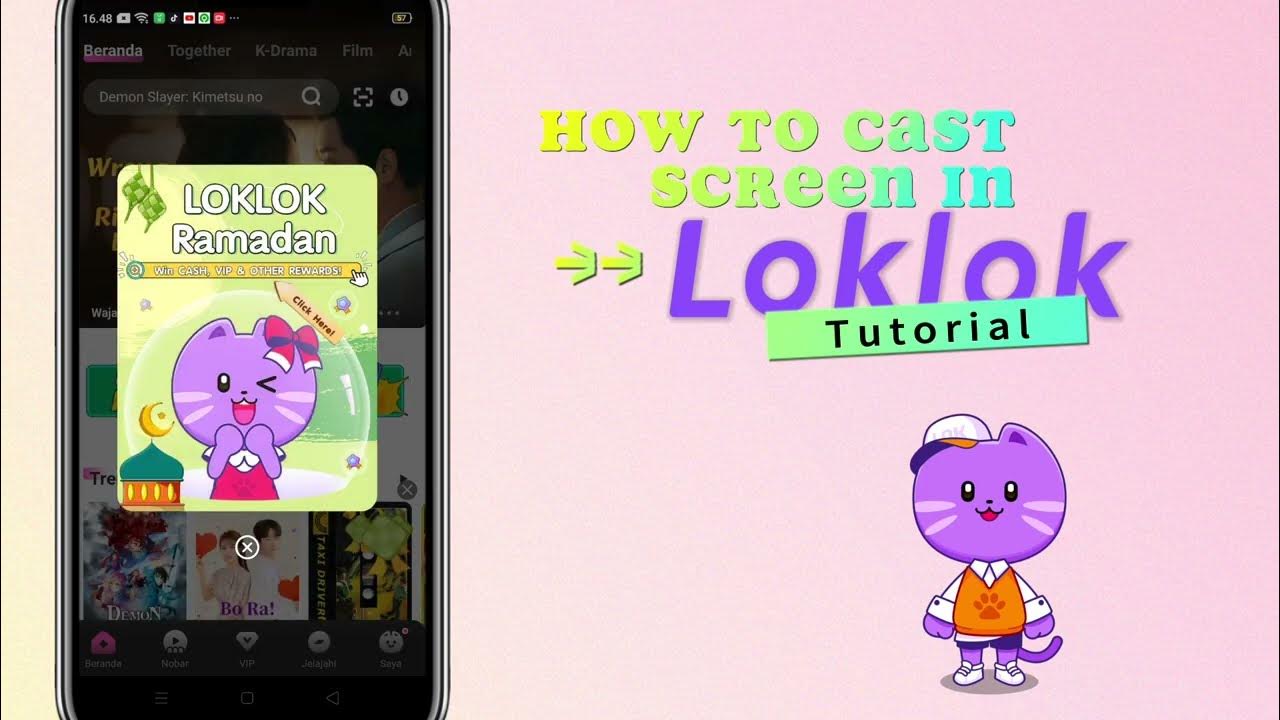 How to cast screen in loklok loklok app tutorial youtube
