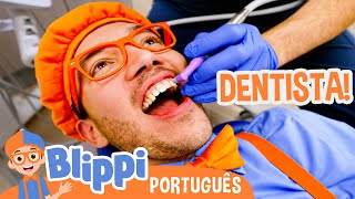 Blippi Visita o Dentista | Episódio Completo | Blippi em Português | Vídeos Educativos para Crianças