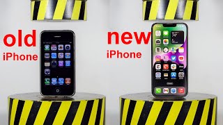 HYDRAULIC PRESS VS OLD AND NEW IPHONE