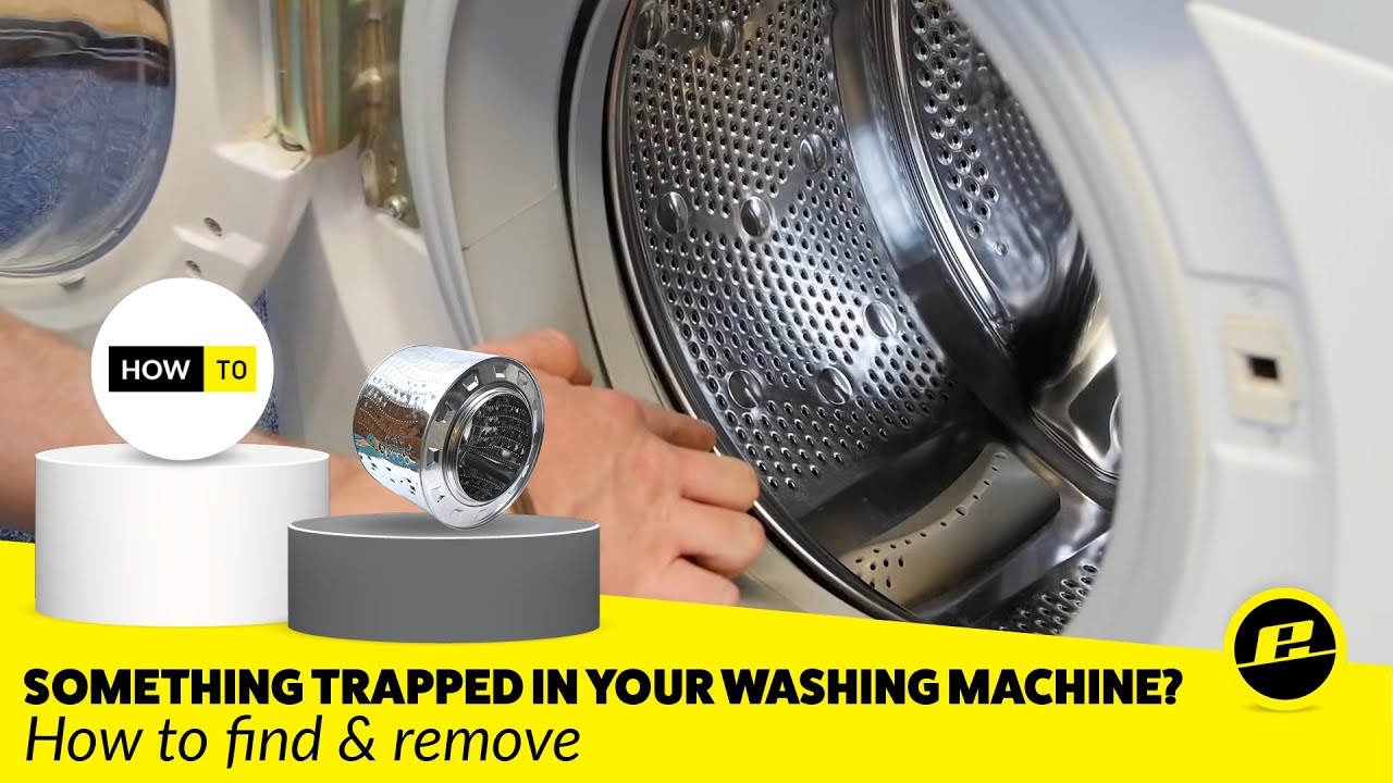 How to Remove a Stuck item from a Washing Machine Drum - YouTube