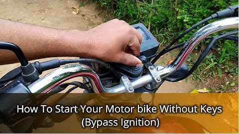 How To Start Your Motor Bike Without Keys - Bypass Ignition Line