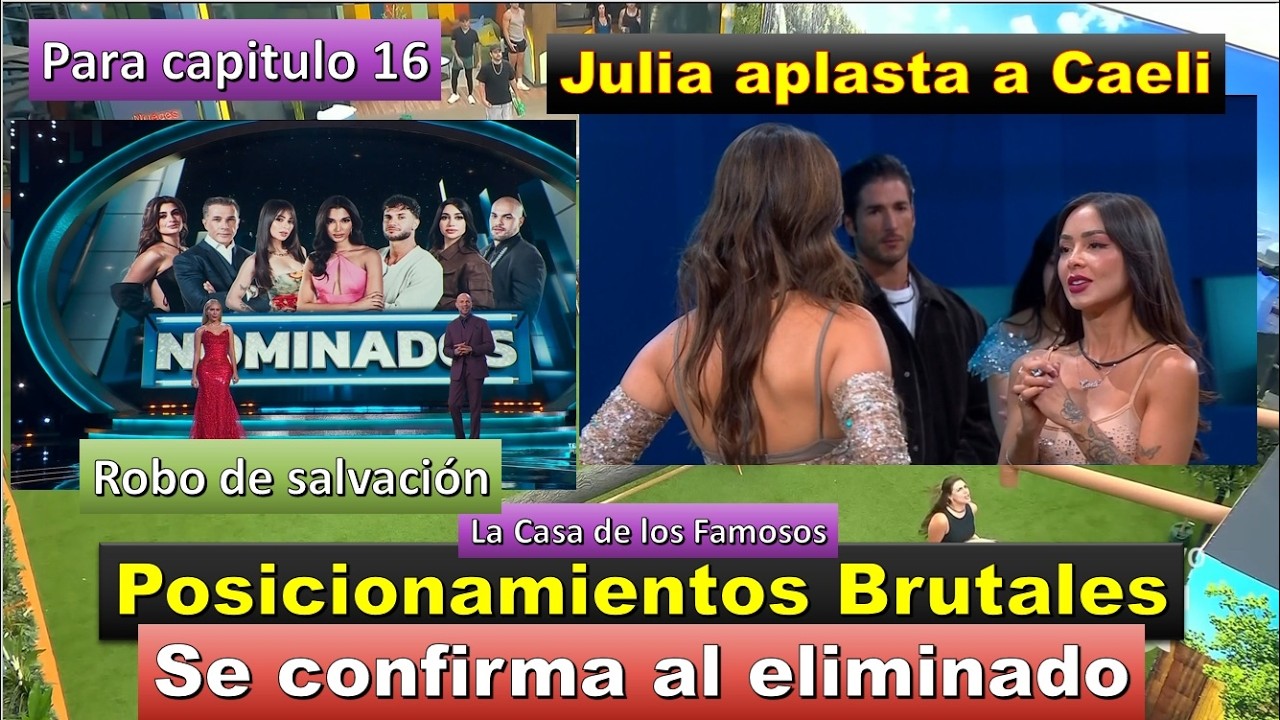 Se confirma al eliminado Julia aplasta a Caeli Posicionamientos Brutales Para Capitulo 16 LCDLF USA