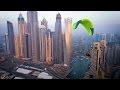 Epic paramotoring flight over Dubai marina in 4K - Filmed on DJI Mavic
