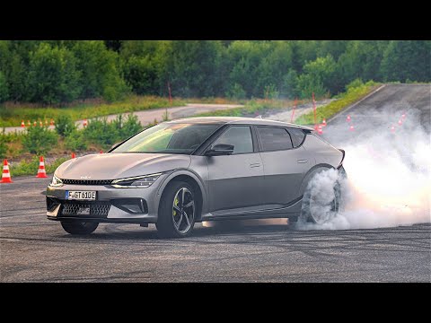 Kia EV6 GT (2023) | 585 HP All-Electric Crossover | CRAZY DRIFT & LAUNCH CONTROL