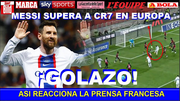 ASI REACCIONA PRENSA FRANCESA a GOL y ASISTENCIA de MESSI NIZA vs PSG
