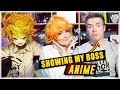 Showing My Boss ANIME for the FIRST TIME (The Promised Neverland Reaction)