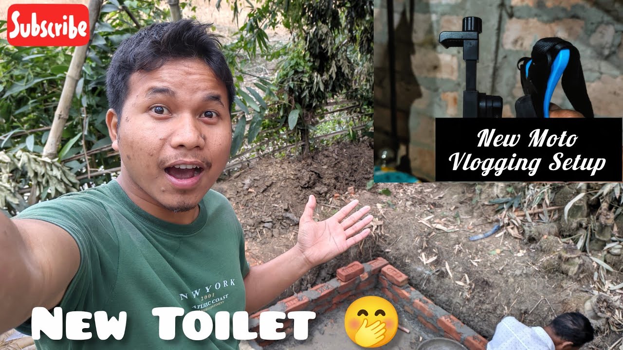 New Toilet 🚽🤭//Moto Vlogging Setup 😯 Ready//Gs Vlogs 