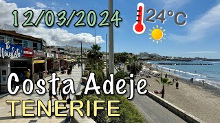 Tenerife - playas La Pinta, Torviscas, Fañabé, Costa Adeje 12/03/2024 24°C ☀️🏖️ 4K HDR