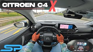 2023 CITROEN C4X 1.2 Turbo 130 Hp  AUTOBAHN POV Test Drive