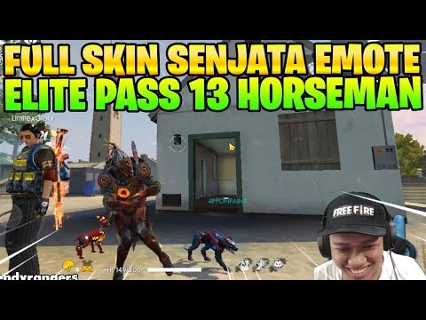 COBAIN FULL SKIN ELITE PASS 13 HORSEMAN DAN EMOTE BARU! - Garena Free Fire