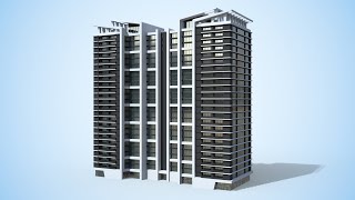 Apartment building 3D Model