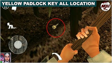 Evil Nun 2 - Yellow Padlock Key All Locations - Make Joke Horror Game