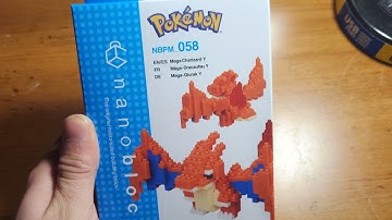 Building Mega Charizard Y Nanoblock (Time Lapse)