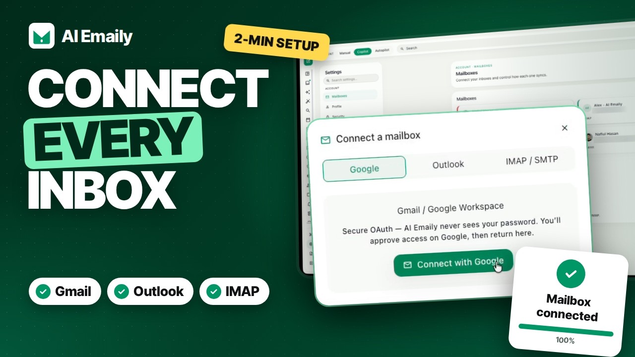 Connecter votre boîte mail