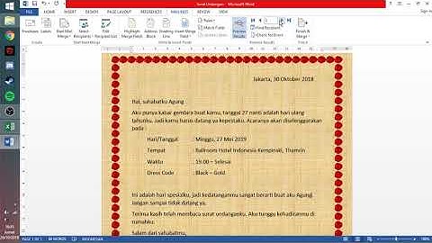 TUTORIAL MEMBUAT SURAT UNDANGAN MENGGUNAKAN MAIL MERGE