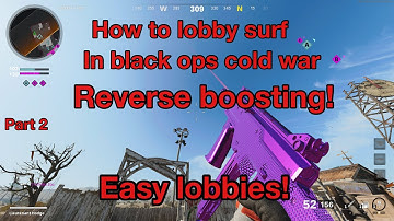 How to lobby surf / reverse boost in black ops Cold War! Easy nukes