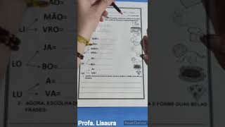 Formação de palavras com a Consoante L