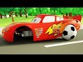 Learn Shapes with Lightning Mcqueen Tyre Stuck in Mud, Cars Assembly Wheels for Toddlers