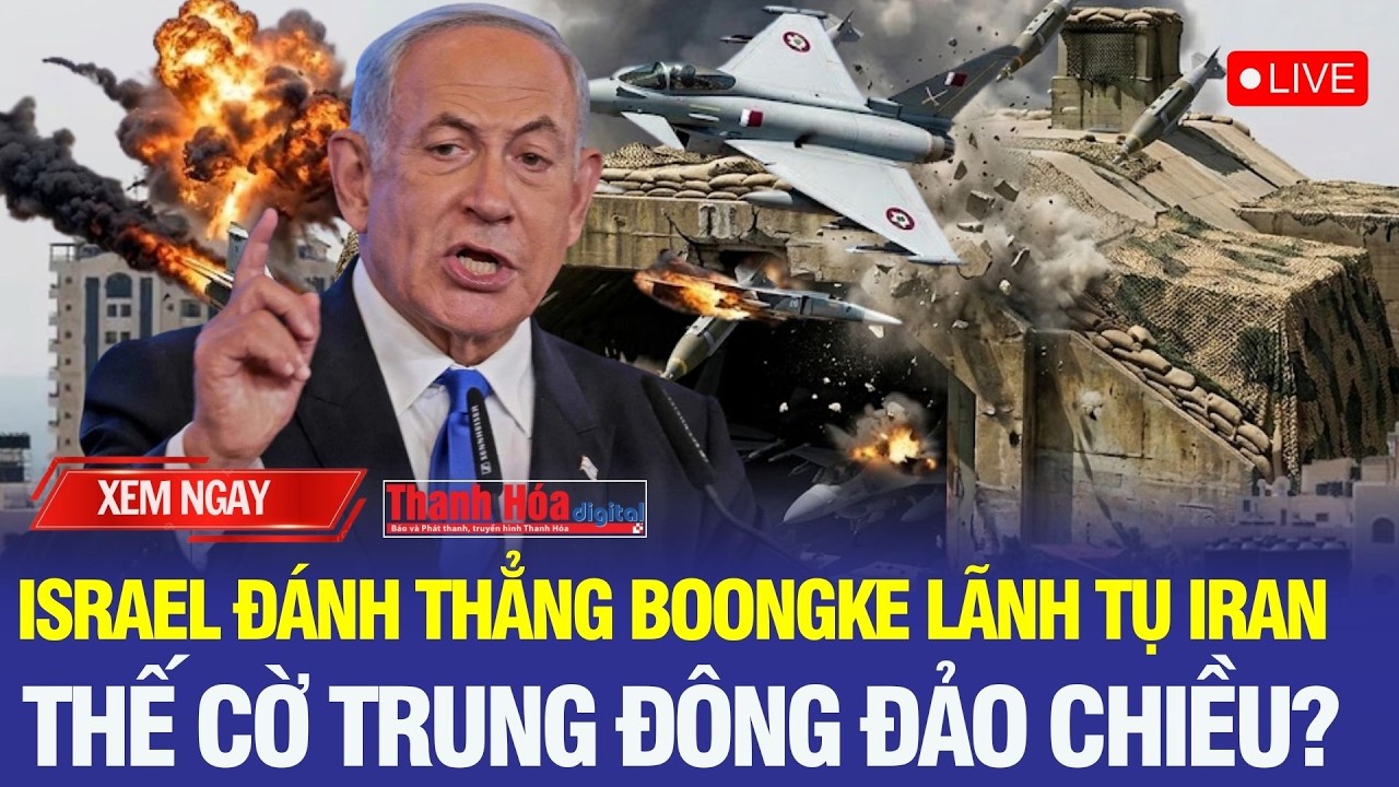 🔴Trực tiếp: 100 quả bom xuống Tehran - “Canh bạc Iran” ông Trump bước sang giai đoạn nguy hiểm nhất