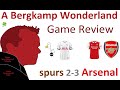 Spurs 23 arsenal premier league  game review