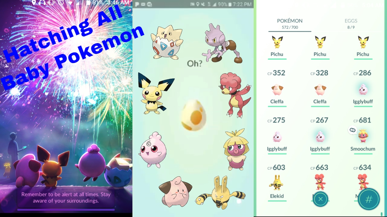 Here Are The Seven New Gen 2 Baby Pokémon You Can Hatch In 'Pokémon GO