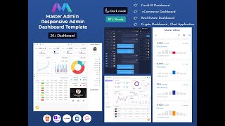 Master Admin – Dark Dashboard Design With Bootstrap Admin Panel