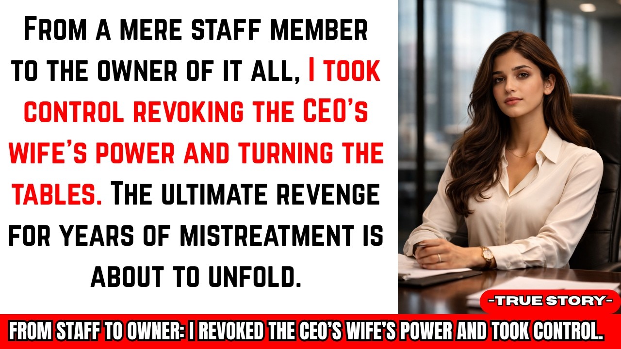 From Staff to Owner: I Revoked the CEO's Wife’s Power and Took Control