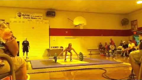 Hannah Damron 14 yrs old 41 kg (90 lb) snatch