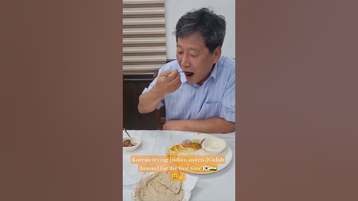 Korean professor trying Gulab Jamun for the first time in India 🇮🇳✌#kpop #kculture #kinfluencer