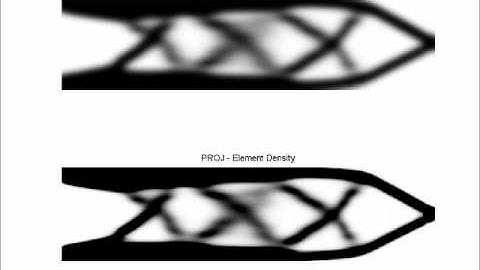 Nonlinear Topology Optimization with Large Deformation - 60 KN