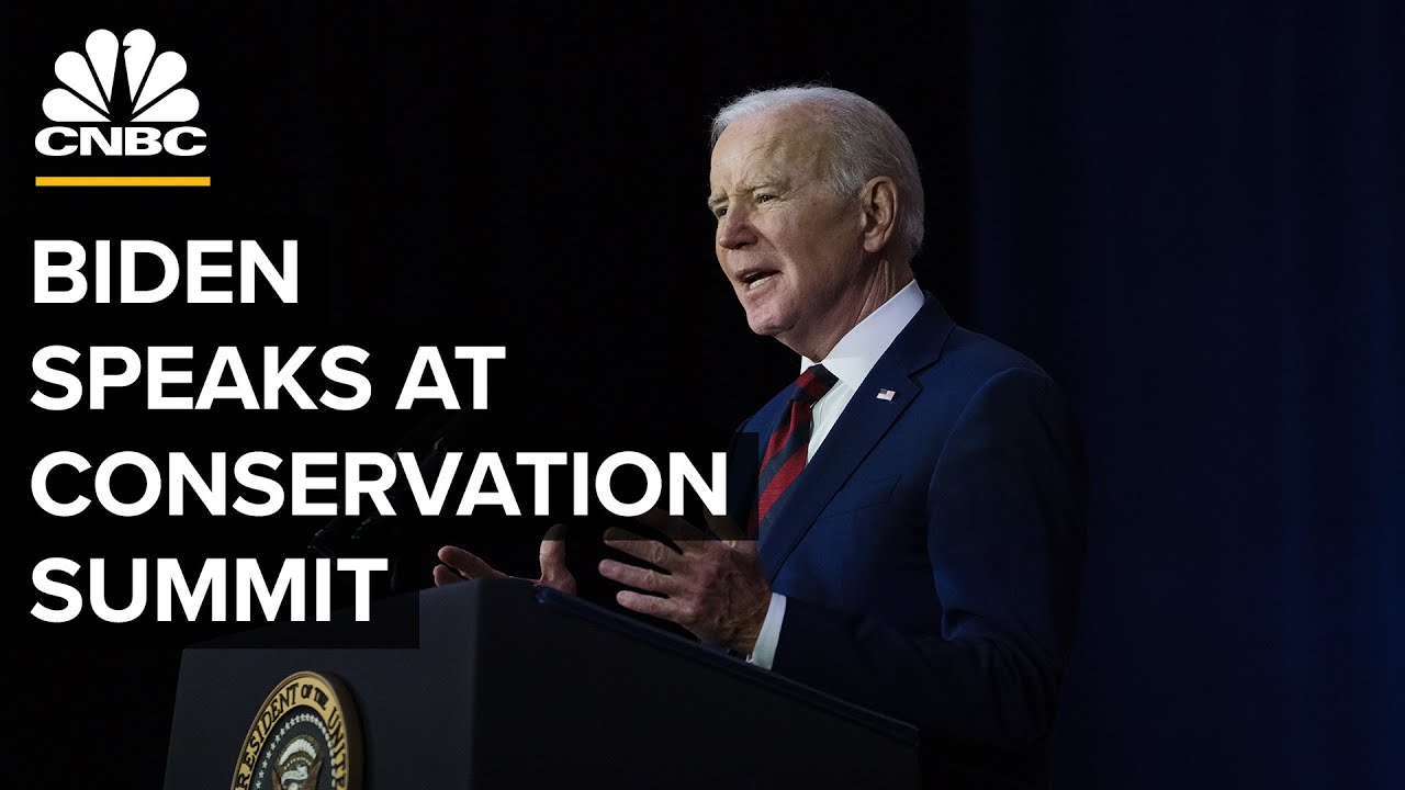 President Biden delivers remarks at the White House Conservation in ...