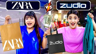 Rs 5000 At ZUDIO Vs Rs 5000 At ZARA Challenge | Cheap Vs Expensive 🤑 | Mahjabeen Ali