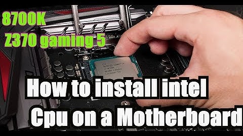 How to install intel CPU I7 8700K on a Motherboard GIGABYTE Z370 GAMING 5  wifi | Tech Land