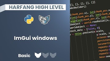 Create ImGui Windows in Python with Harfang High Level