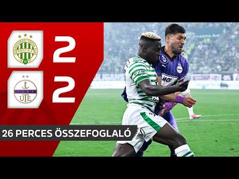 OTP Bank Liga: Ferencvárosi TC – Újpest FC 2–2 | 26 perces összefoglaló