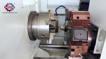 CK6166 CNC Flat Bed Lathe Machine Drilling video