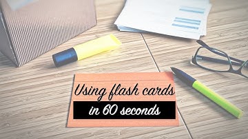 Using flash cards. 60 second video.