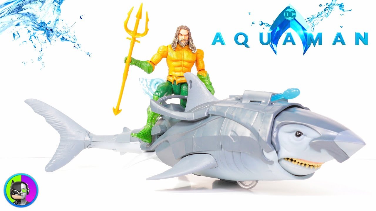 Aquaman and Warrior Shark,6-Inch Figure and 18" Creature Pack FWX37 
