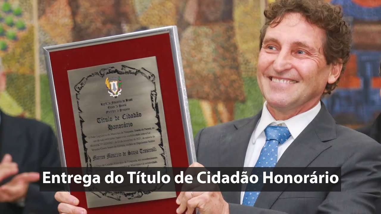 Entrega do Título de Cidadão Honorário - YouTube