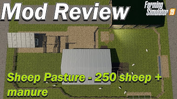 Mod review - Sheep Pasture (Holds 250 sheep, 27 wool pallets and produces manure)