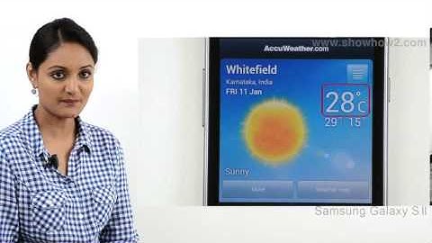 Samsung Galaxy S2 - How to See Local Weather For Today With Accuweather