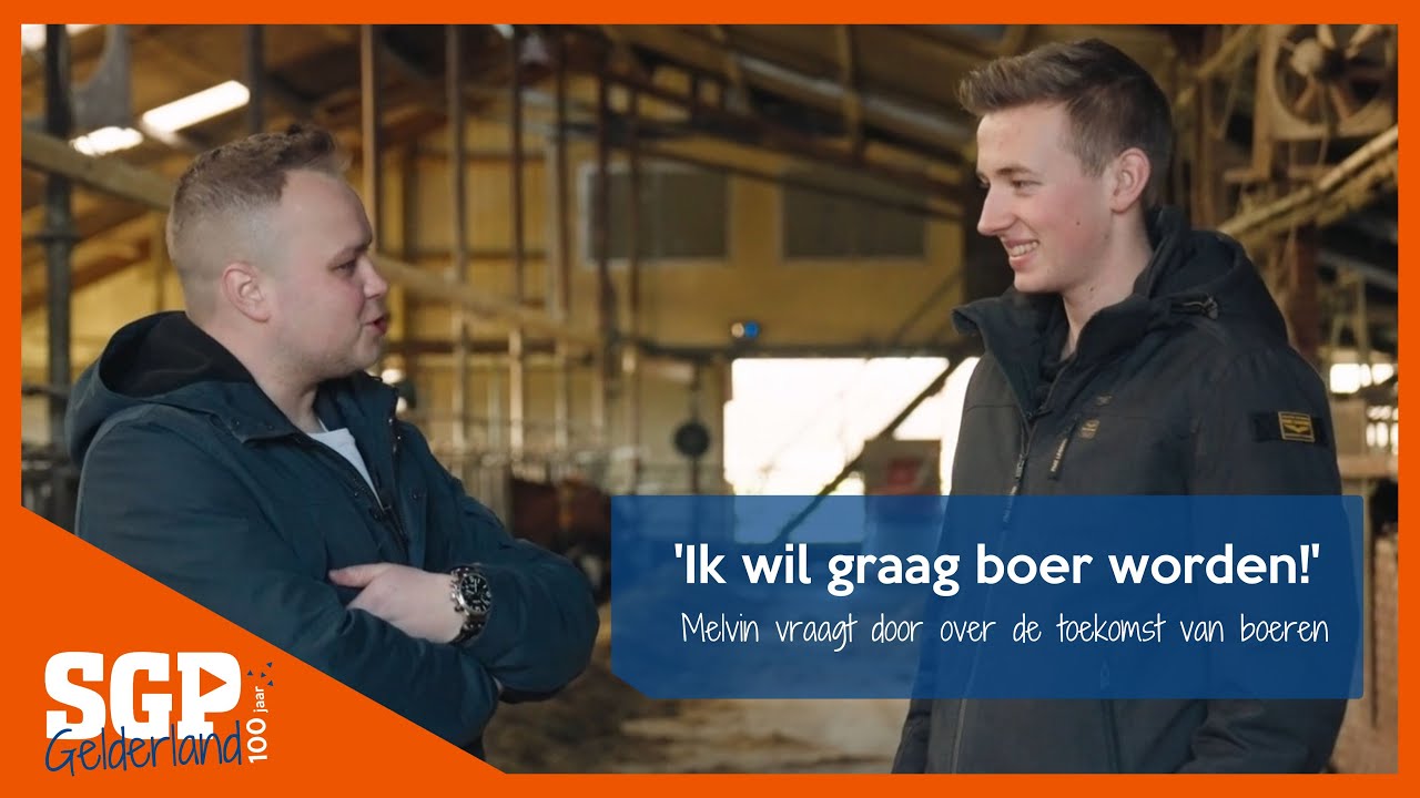 'Ik wil graag boer worden!' I Melvin vraagt door - YouTube