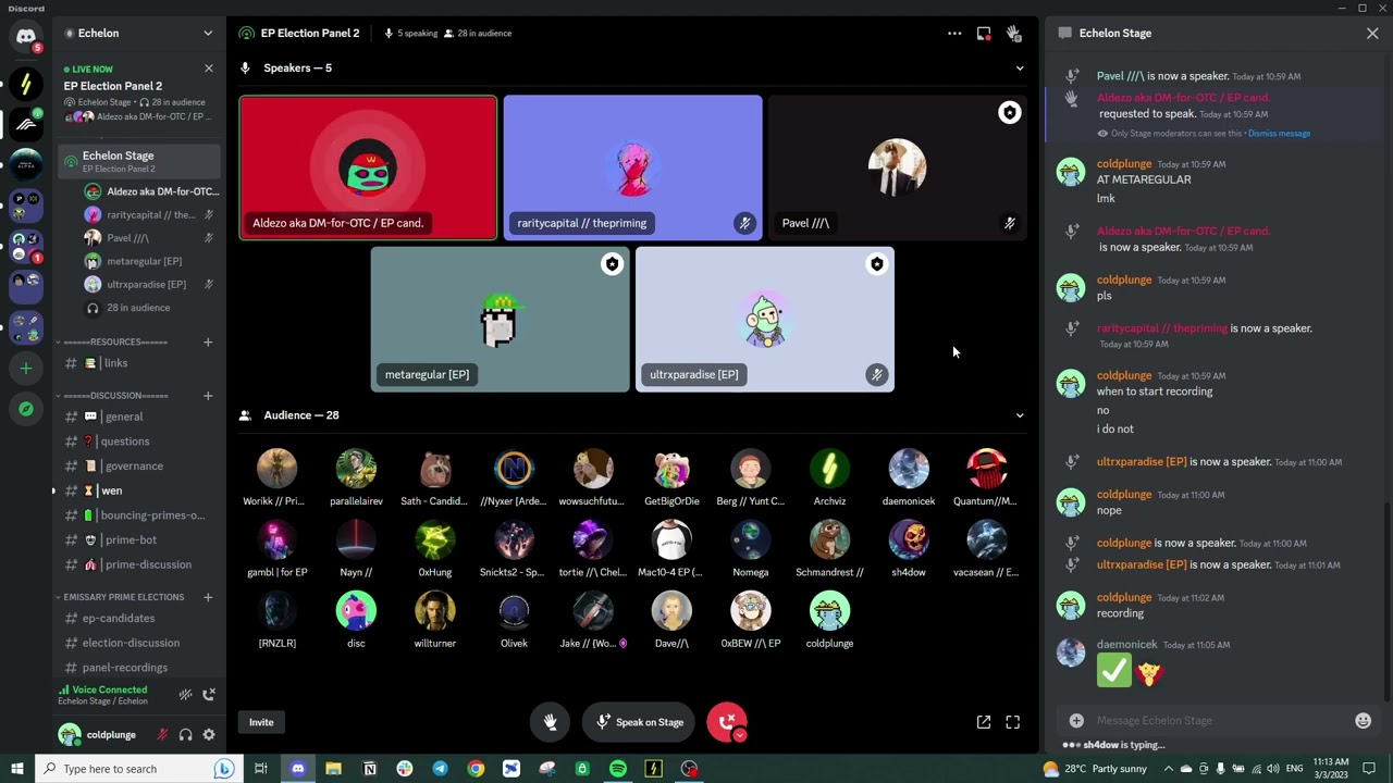 Echelon PRIME Foundation: Election Panel 2