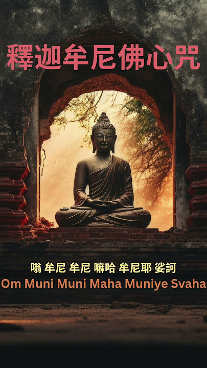 釋迦牟尼佛心咒 | 修持〈釋迦牟尼佛心咒〉，能跟䆁迦牟尼佛的願力相應，也能跟祂的功德事業成就相應，淨化我們的念頭，消災解厄，淨除一切的業障。 #buddha #music #buddhamantra