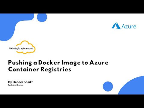 Pushing a Docker Image to Azure Container Registries