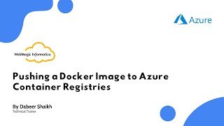 Pushing a Docker Image to Azure Container Registries screenshot 4