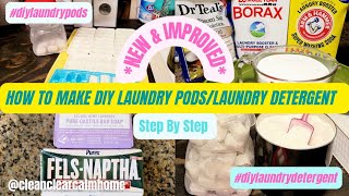 *NEW & IMPROVED* HOW TO MAKE  DIY LAUNDRY PODS / LAUNDRY DETERGENT|#diylaundrypods #howtomake