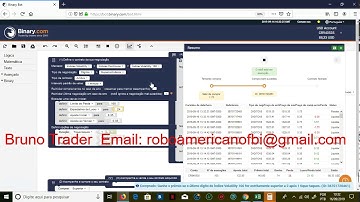 Melhor bot robo para binary.com 10% minimo lucro por dia  Trader Bruno